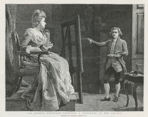 Sir Joshua Reynolds in London von Charles Green
