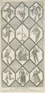 Betley Glasfenster - Morris-Tänzer (Gravur)