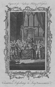 Cromwell löst das Lange Parlament auf, 1773 von Charles Grignion