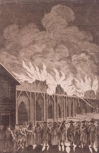 London Bridge alt, London, 1775 von Charles Grignion