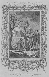 Die Schlacht von Azincourt benannt von Heinrich V., 1773 von Charles Grignion