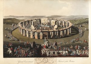 Großes konventionelles Fest der Briten in Stonehenge, vor-römisch, 1821