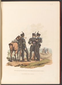 Husaren und Infanterie des Herzog von Braunschweig Oels Korps