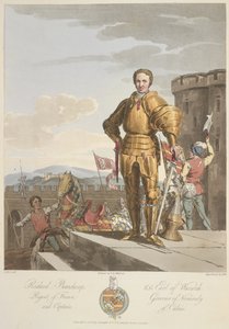 Richard Beauchamp (1381-1439), Earl of Warwick, Anno 1439, Illustration aus 