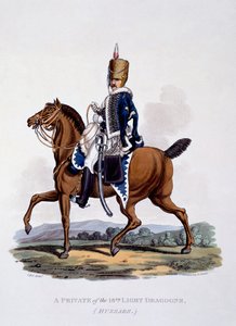 Uniform eines Soldaten der 18. Leichten Dragoner (Husaren), aus 