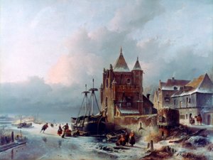 Gefrorener Fluss, ca. 1838-1907