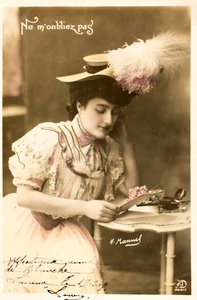 Vergiss mich nicht/Frau der Belle Epoque von Augustus Kollner