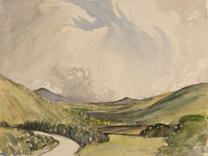 Stürmischer Morgen, Graystoke, Cumbria von Charles John Holmes