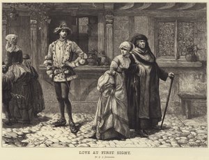 Liebe auf den ersten Blick (Gravur) von Charles J. (after) Staniland