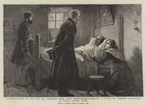 Eine Erinnerung an die irische Chefsekretärschaft des verstorbenen Mr. Forster, Besuch eines Opfers von Captain Moonlight in Tulla, County Clare