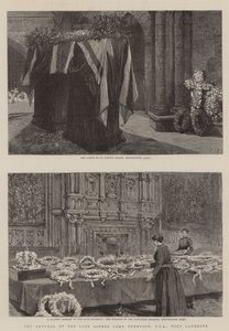 Die Beerdigung des verstorbenen Alfred Lord Tennyson, DCL, Poet Laureate