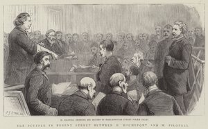 Die Schlägerei in der Regent Street zwischen M. Rochefort und M. Pilotell