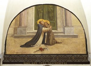 Kuss von St. Franziskus und St. Dominikus von Charles Jean Baptiste Besson