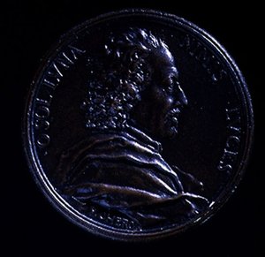 Porträtmedaille von Gian Lorenzo Bernini (1598-1680) von Charles Jean Francois Cheron