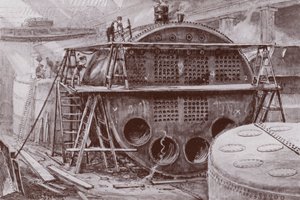 Herstellung der Kessel (Lithografie)