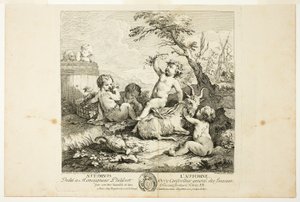 Herbst, Platte drei aus Le Quatre Saisons von Charles Joseph Natoire