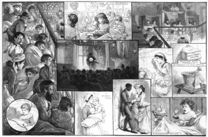 Eine Unterhaltung im Kings College Hospital, 1885 von Charles Joseph Staniland