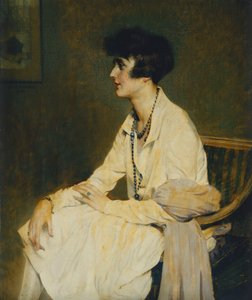 Sitzende Frau