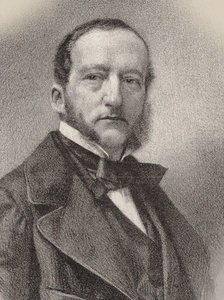 Porträt des Pianisten und Komponisten Sigismund Thalberg, 1862 von Charles Kreutzberger