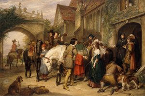 Die Abreise von Karl II. von Bentley in Staffordshire, dem Haus von Colonel Lane von Charles Landseer