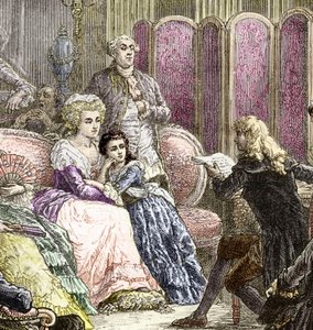 Der Salon von Suzanne Curchod und Madame Necker von Charles Laplante