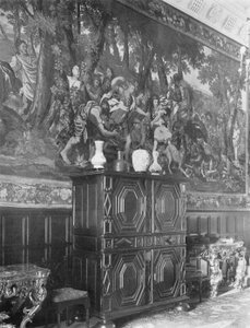 Der Atalanta-Wandteppich in der Eingangshalle