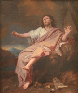 Der heilige Johannes der Evangelist auf Patmos von Charles Le Brun