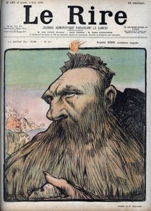 Auguste Rodin (1840-1917) Bildhauer Augustus - Karikatur von Charles Leandre (1862-1934) in „Le Rire“ vom 4. Juni von Charles Leandre