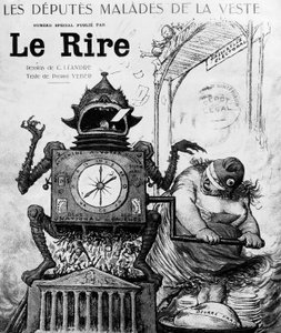 Karikatur von Charles Leandre über die Parlamentswahlen 1924, veröffentlicht in der Zeitung Le Rire am 19. Januar von Charles Leandre