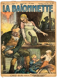 Cover von „La Baionnette“, Satirisch in Farben von Charles Leandre