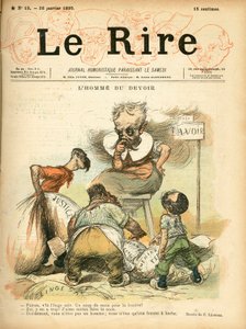 Titelblatt von „Le Lire“, Satirique en Couleurs von Charles Leandre
