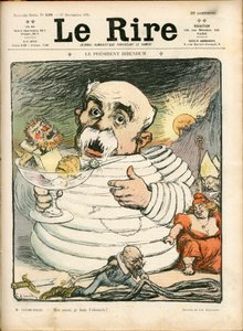Titelblatt von „The Laughter“, Nummer 198, Satirisch in Farben