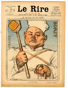 Titelblatt von „Das rote Lachen“, Satirisch in Farben von Charles Leandre