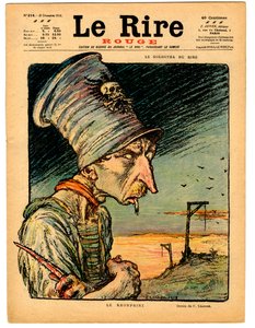 Cover von „Das rote Lachen“, Satirisch in Farben von Charles Leandre