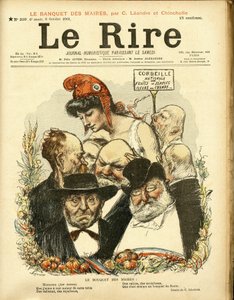 Illustration von Charles Leandre (1862-1934) für das Cover von Le Rire von Charles Leandre