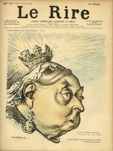 Illustration von Charles Leandre (1862-1934) für das Titelblatt von Le Rire