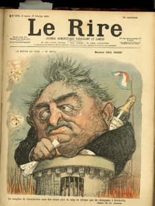 Illustration von Charles Léandre (1862-1934) für das Titelblatt von Le Rire von Charles Leandre