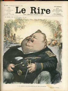 Illustration von Charles Leandre (1862-1934) für das Cover von Le Rire, Nr. 418 von Charles Leandre