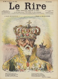 Oscar II., König von Schweden, Illustration für Le Rire
