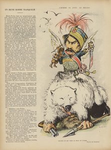 Satire auf den Russisch-Japanischen Krieg. Illustration für Le Rire
