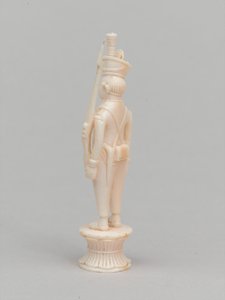 Weißer Bauer, Schachfigur, Indien, ca. 1820