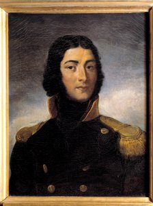 Porträt von General Louis Lazare Hoche (1768-1797) in Kapitänsuniform 1792 Gemälde von Charles Victor Lefebvre (1805-1882) 19. Jahrhundert