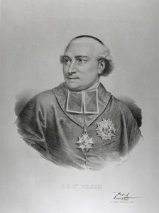 Porträt von Kardinal Joseph Fesch (1763-1839) graviert von Francois Seraphin Delpech (1778-1825) (Gravur) von Charles Louis (after) Bazin