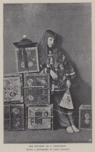 Xie Kitchin als Chinese (s/w Foto) von Charles Lutwidge Dodgson