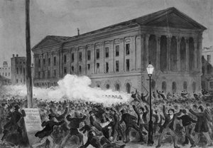 Astor Place Aufstand, 1849, 1896 von Charles M Jenckes