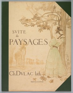 Suite von Landschaften: Umschlag von Charles Marie Dulac