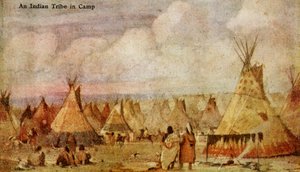 Ein Indianerlager von Charles Marion Russell