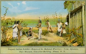 Irokesen-Indianer-Ausstellung, Staatsmuseum, Albany von Charles Marion Russell