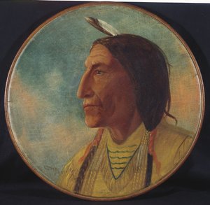 Porträt von Häuptling Wolf Robe, 1892 von Charles Marion Russell