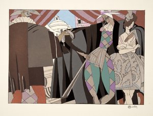 Comedie Italienne, aus Sports & Divertissements, veröffentlicht 1914 von Charles Martin